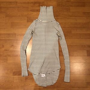 NSF Turtleneck Striped L/S Top Stitch